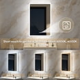 thumbnail image 2 of ANGELES HOME 24 in. x 36 in. LED Medicine Cabinet for Recessed or Surface Mount with Anti-Fog, Dimmable Lighting and Built-In Outlets, 2 of 11