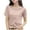 Pink, variant on Kaemgyyd Womens Short Sleeve Tops Summer Comfortable V Neck Cut out Tee Casual Stylish Plus Size T Shirts Blouses