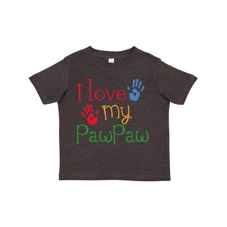 Inktastic PawPaw Grandkids Handprints Boys or Girls Toddler T-Shirt