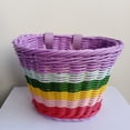 thumbnail image 1 of SUTENGDA 1pc Vibrant Waterproof Rattan Bicycle Basket - Bike Baskets for Outdoor Riding with Ample Storage Space and Durable Artificial Rattan Construction - Perfect for Carrying Essentia, 1 of 6