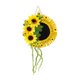 thumbnail image 5 of Corona de girasol, adorno colgante, colgante, letrero de madera artificial, decoración de la puerta delantera para la casa de la pared al aire libre, 5 of 9