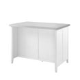 thumbnail image 4 of Pemberly Row 2-Drawer Traditional Wood Kitchen Island in White, 4 of 17