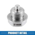 thumbnail image 6 of Unique Bargains Vehicle Engine Magnetic Oil Drain Plug M20x1.5 Stainless Steel with Copper Washer, 6 of 6
