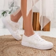 thumbnail image 2 of Elise - Zapatillas de boda de encaje color marfil crema 25 CM, 2 of 5