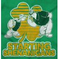 thumbnail image 2 of Popeye Bluto St Patricks Shenanigans Crewneck T Shirts Boy Girl Teen Brisco Brands XS, 2 of 6