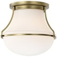 thumbnail image 2 of 60/7860-Nuvo Lighting-Valdora - 1 Light Flush Mount In Traditional Style-9 Inches Tall and 10.38 Inches Wide-Natural Brass Finish, 2 of 16