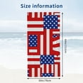 thumbnail image 3 of PHYHOO American Flag with Red and White Stripes , Sand Free Microfiber Beach Blanket, Quick Dry Absorbent Bath Towels for Swimming Pool, Camping, Picnic, Yoga Gym Sports 30x60in, 3 of 8