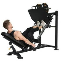 Powertec P-LP Leg Press, Adjustable, Black, for Full Lower Body Workout, 1000 lb Capacity, 79" x 36.60" x 54"