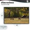 thumbnail image 4 of Stupell Industries Rustic Lodge Horses In Jackson Hole Black Framed Giclee Art, 18 x 12, by Scott Stulberg, 4 of 8