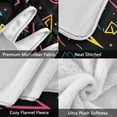 thumbnail image 3 of Yayeee Throw Blanket for Couch Soft Warm 50" x 60" Sofa Chair Bed Decoration, Black Neon Lightning, 3 of 7