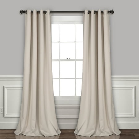 Lush Decor Insulated Grommet Blackout Curtain Panels Wheat Pair