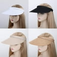 thumbnail image 2 of 4-Pack Women Wide Brim Sun Visor UV Protection UPF50+ Hat Golf Visor with Clip, 2 of 6