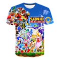thumbnail image 2 of Camiseta de dibujos animados de Sonic de Japón, camiseta para niños, camiseta de verano de Dragon Ball Sonic, linda camiseta de dibujos animados para niños, camiseta de manga corta, 2 of 5
