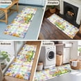 thumbnail image 5 of Runner Rug 2'x6', Watercolor Truck Flowers Washable Non-Slip Hallway Runner Rugs, Spring Butterflies Botanical Plaid Bedside Rugs Floor Mats Carpet Runners for Kitchen Bathroom Laundry Room, 5 of 8