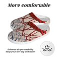 thumbnail image 6 of Fotbe Basketball Shot Pattern Women's Fuzzy Curly Fur Memory Foam Loafer Slippers Indoor Outdoor Slippers Winter Home Shoes-37/38, 6 of 7