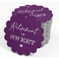 thumbnail image 4 of Inkdotpot Pack Of 100 Real Silver Foil Paper Tags Retirement Is Sweet Text Favor Hang Tags, 4 of 6