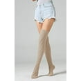thumbnail image 3 of Women's Cable Knit Thigh High Boot Socks Extra Long Winter Stockings Leg Warmers, 3 of 4