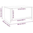 thumbnail image 4 of vidaXL Coffee Table Brown Oak 80x55.5x41.5 cm Engineered Wood, 4 of 5