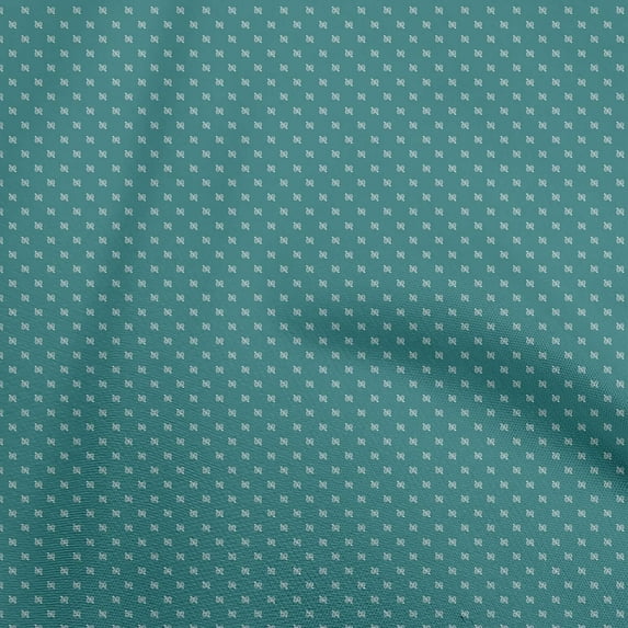 oneOone Cotton Cambric Turquoise Green Fabric Asian Paisley Dress Material Fabric Print Fabric By The Yard 56 Inch Wide