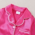 thumbnail image 6 of Tfken Girls Pajamas Jumpsuit Long Sleeve Fall Winter Comfy Casual Sleepwear Homewear Button Daily Wear Soft Loungewear Toddler Comfortable Clothes Size 6-12 Months Pink, 6 of 9