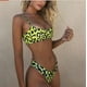 thumbnail image 5 of Bikini brasileño con estampado de leopardo para mujer, traje de baño con Push-Up, ropa de playa 2022, 5 of 5