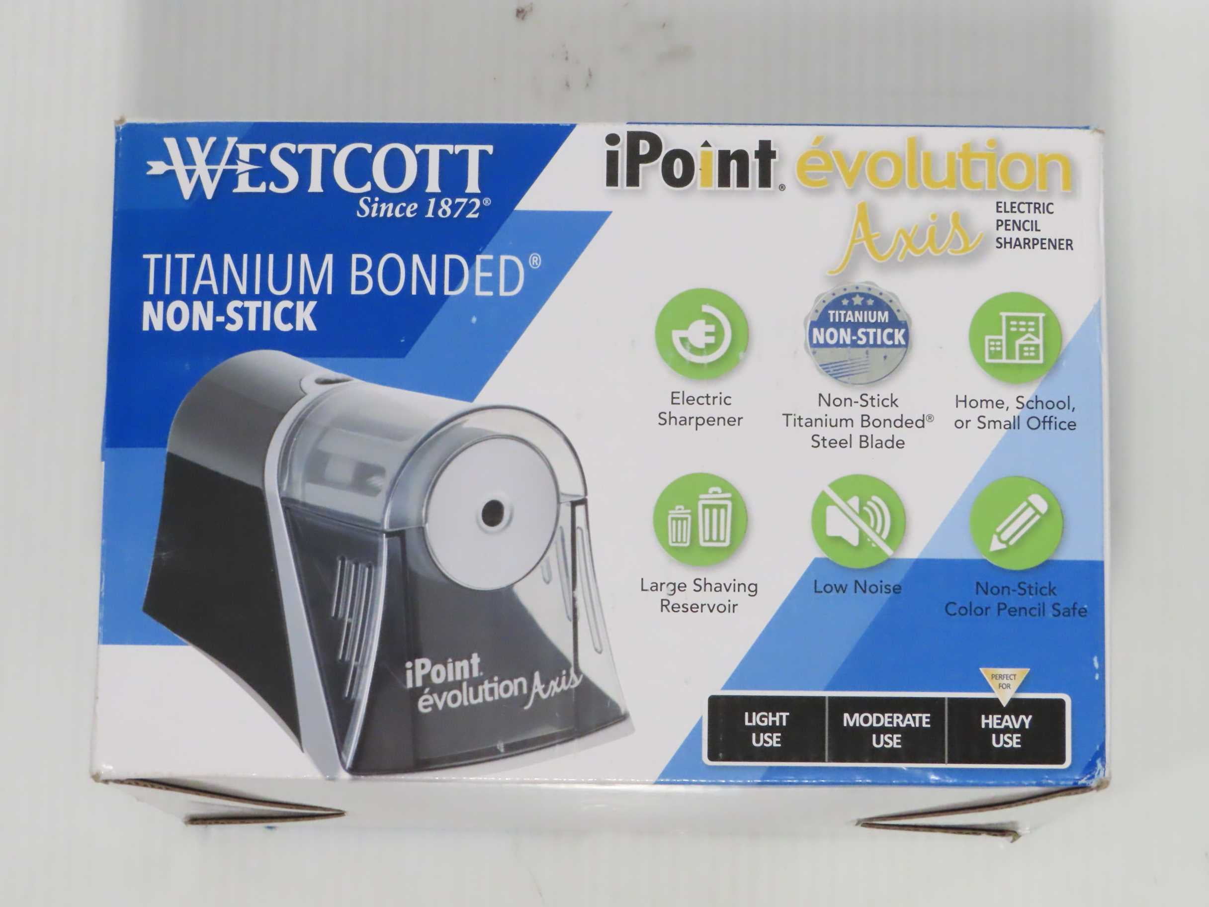Electric Pencil Sharpener Black Westcott iPoint Evolution Axis