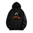 thumbnail image 2 of Cmfcve Woman & Men Halloween Town Hoodies Black Cat Pumpkin Sweatshirt Top Vintage Long Sleeve Spooky Season Pullover, 2 of 5