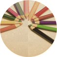 thumbnail image 1 of Ahgly Company Tapis d'Intérieur Rond Lavable en Machine Brun Clair Transitionnel, 3 Pieds Rond, 1 of 7