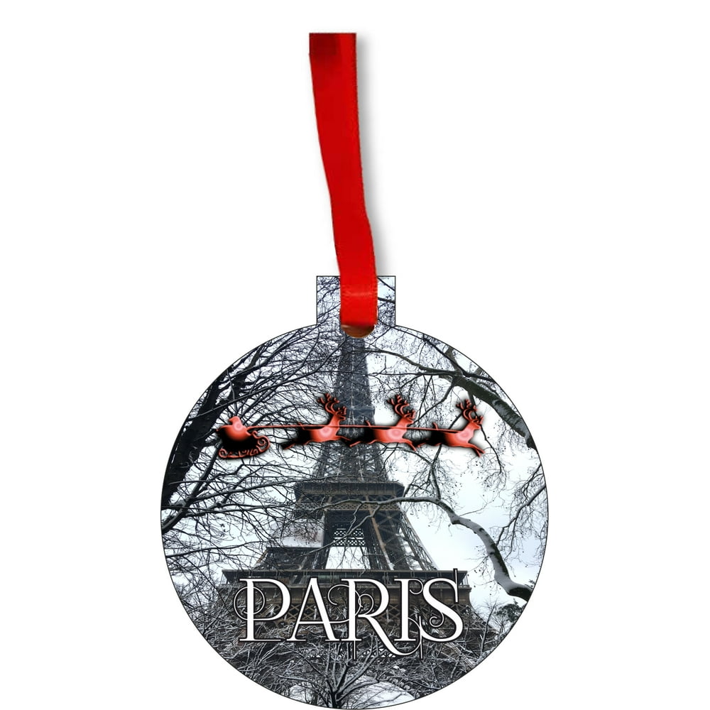 Paris Ornament French Ornaments France Ornament Eiffel Tower Xmas