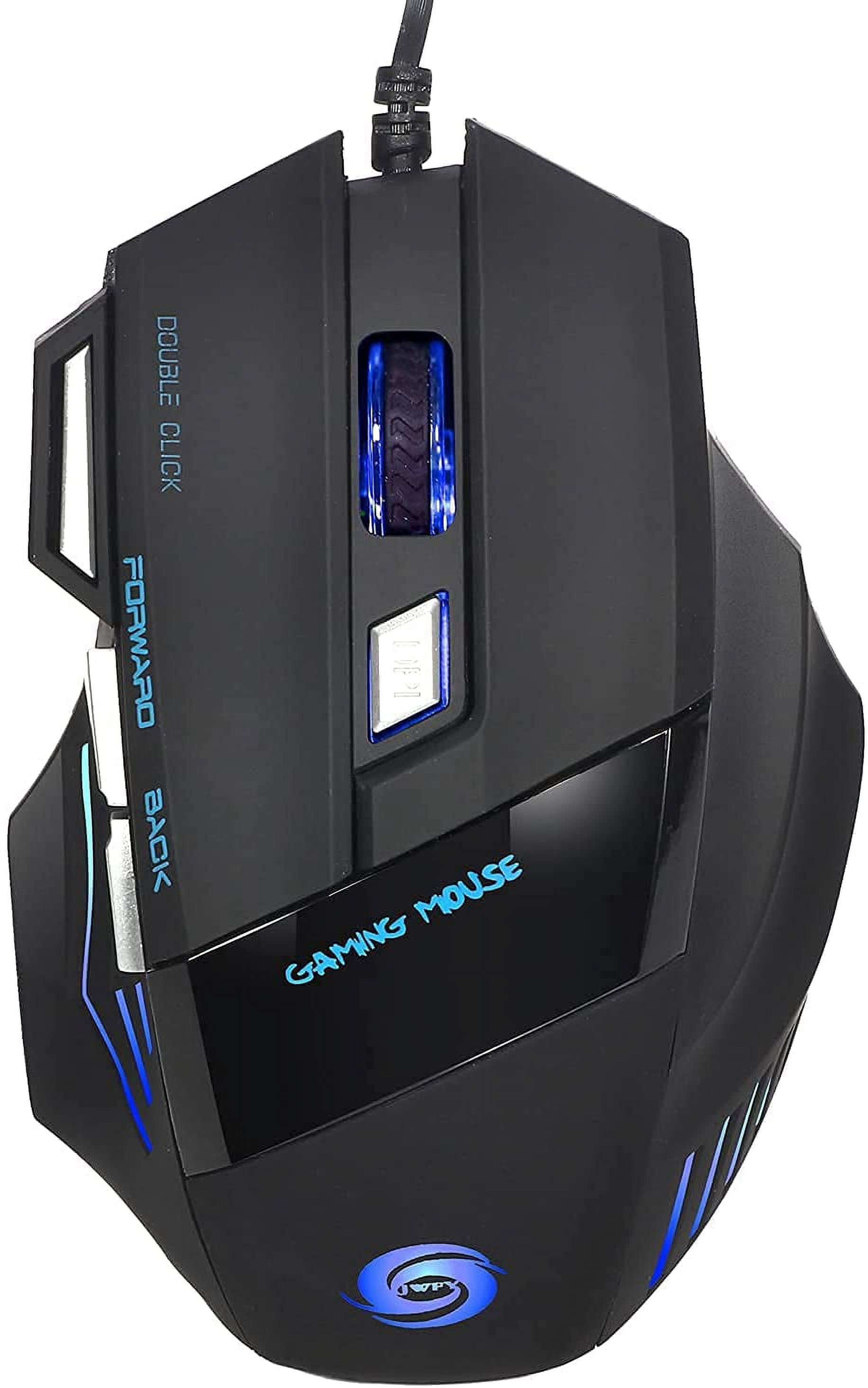 Wired Gaming Mouse 5500DPI 7-key Desktop Computer Notebook Gaming Mouse Color Changing Light Effect USB Interface Mouse