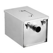 Practical 8LB Commercial 5GPM Gallons Per Minute Grease Trap Stainless Steel Interceptor For Restaurant Kitchen Wastewater