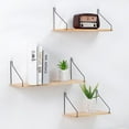 thumbnail image 2 of Wall Hanging Shelf Home Room Wall Hanging Single Board Pots Figurines Storage Rack Shelf Holder, 2 of 6