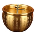 thumbnail image 2 of Lámpara de aceite retro, soporte para lámpara de ghee, suministros para altar budista, centro de mesa, mantequilla Estilo A, 2 of 9