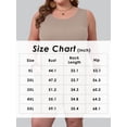 thumbnail image 4 of Gleelist Women's Plus Size Sleeveless Jumpsuit Wide Leg Shorts Romper Loose Fit Overalls with Pockets Summer Outfit XL-5XL, 4 of 5