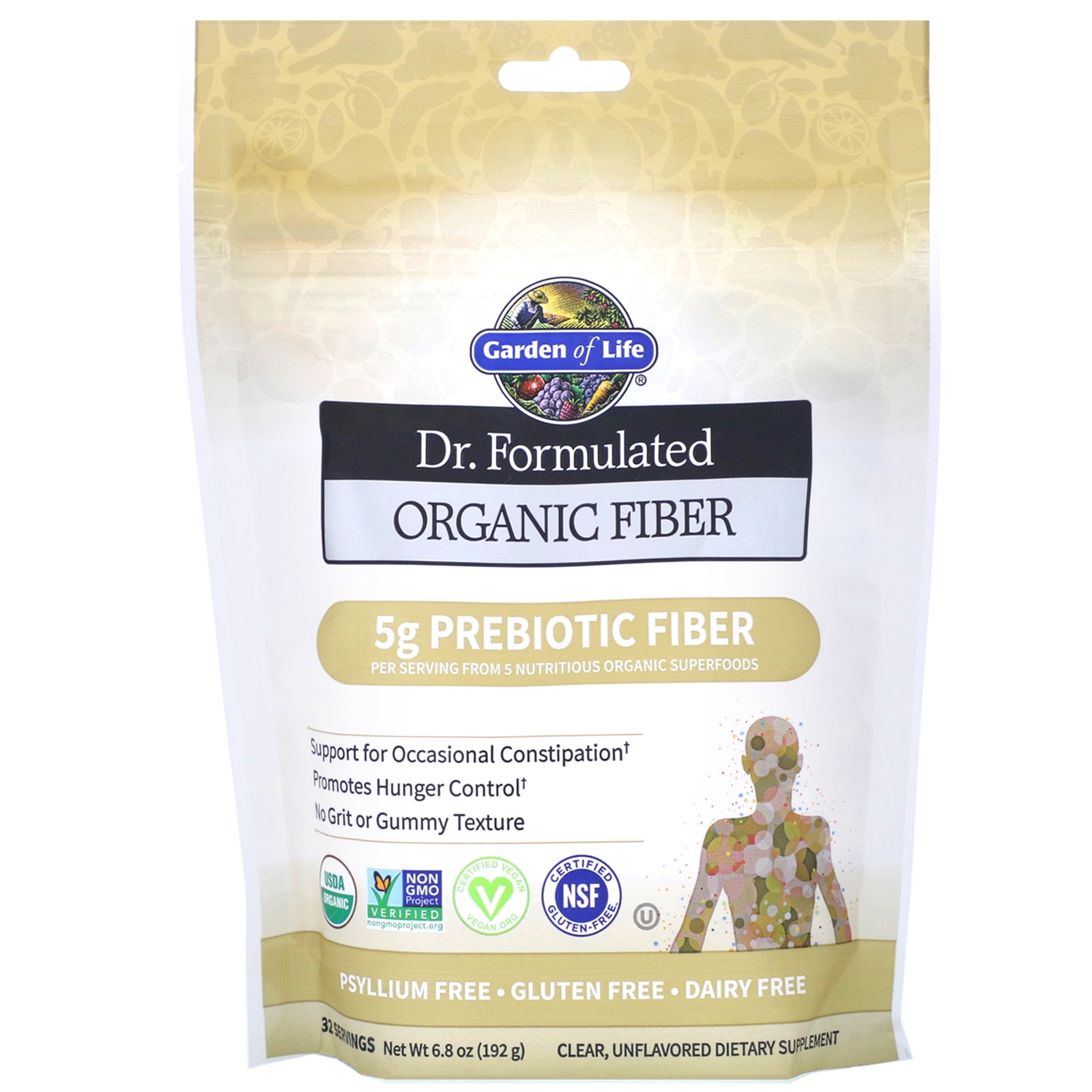 Garden of Life Garden of Life Fiber biologique, 6,8 oz