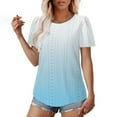 thumbnail image 4 of Zuesphe Summer Tops for Women Plus Size Cotton Shirts for Women Trendy Y2K White Blouse for Women Dressy Summer Tank Tops for Women V Neck, 4 of 5