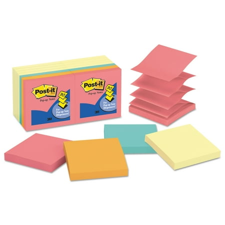 Post-it Pop-up Notes Original Pop-up Notes Value Pack, 3 x 3, Canary Yellow/Cape Town, 100-Sheet -MMMR33014YWM