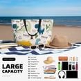 thumbnail image 5 of Gaeub Childish Dinosaur Beach Travel Bag, Multi-Pocket Beach Bag, Summer Vacation Bag, Beach Essentials Tote, 5 of 7