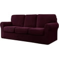 thumbnail image 1 of CHUN YI Stretch Checks Spandex Sofa Cover Separate Backrests Cushions Cover Slipcover, 1 of 5