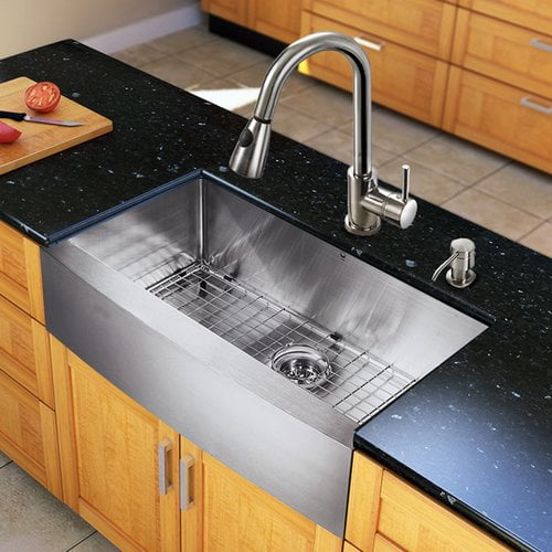 Tuscany Acadian All In One Dual Mount 33 Stainless Steel 4 Hole