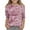 Z1-Pink-kids birthday gifts, variant on Crew Neck Tops for Kids Girls Boys Tie Dye 3/4 Sleeve Shirts Funny Graphic Tees Casual Fall Blouses 3-12 Years Birthday Gifts