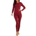 thumbnail image 2 of Wlynlyn Womens Thermal Underwear Set Winter Warm Long Johns Fleece Thick Base Layer Pajamas Sets, 2 of 10