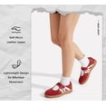 thumbnail image 6 of LUCKY STEP Retro Fashion Hook and Loop Sneakers Classic Slip on Casual Shoes,Red&White,Womens, 6 of 10