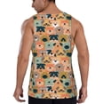 thumbnail image 3 of Gaeub Colorful Dogs Men's Athletic Tank Top, Workout Sleeveless Shirts, Running Tank Tops for Gym, Running, Training - Large, 3 of 9