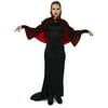 Seductive Vampire Dress with Capelet Women's Adult Halloween Costume