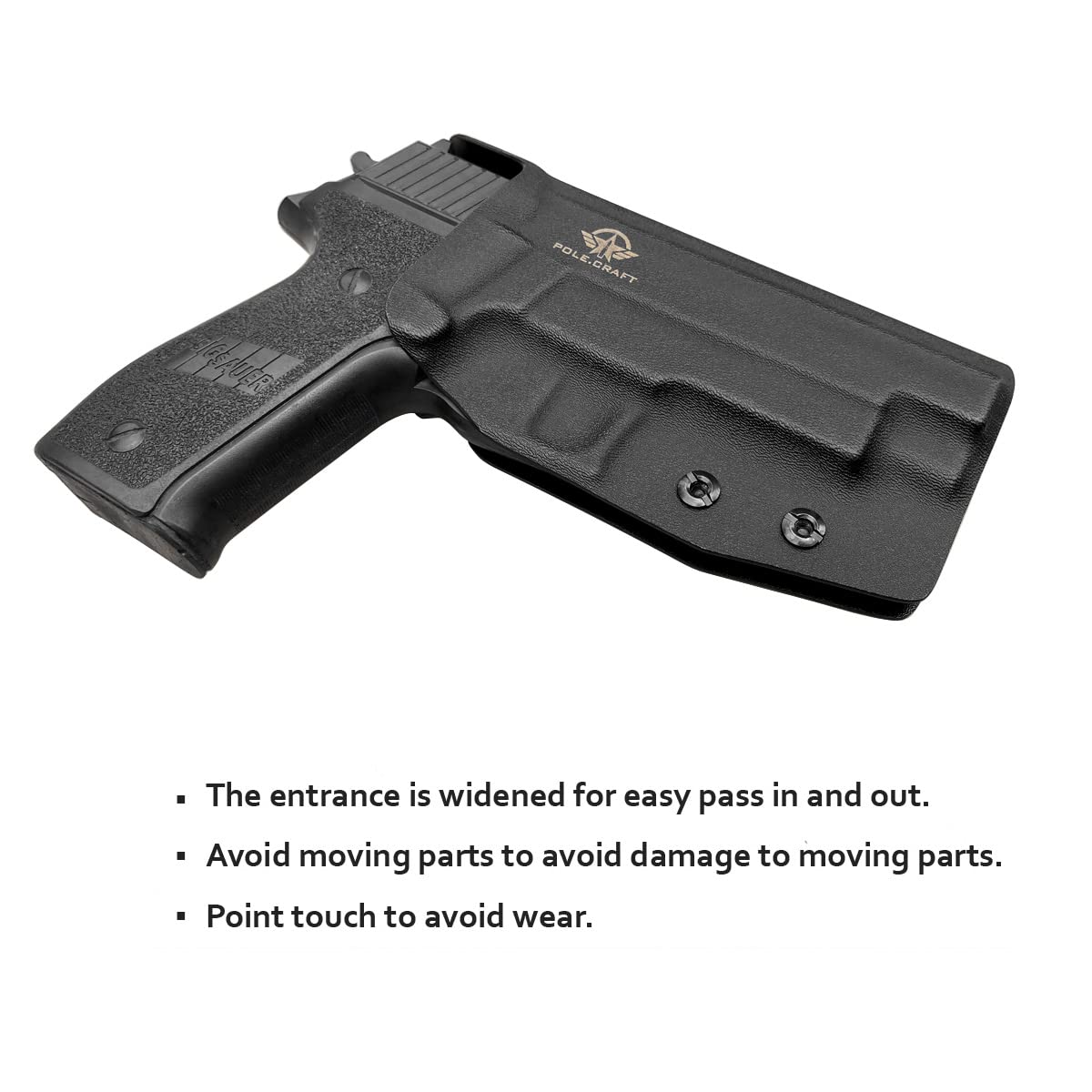 Sig P226 Holster OWB Kydex Holster Fit: Sig P226 Full Size 4.4'' (Black, Right Hand)