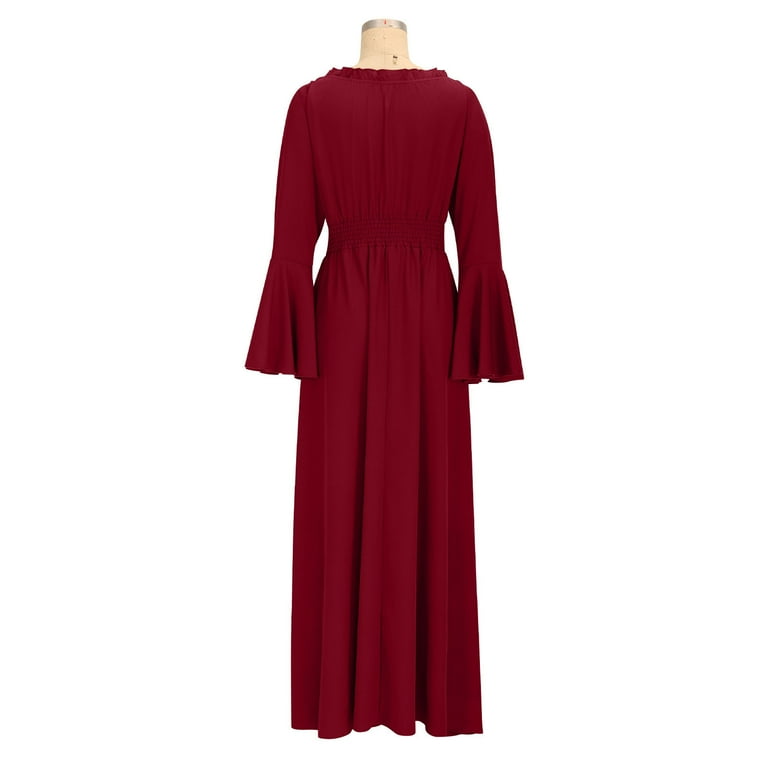 green emerald velvet dress Casual Short Sleeves A-Line Velvet Maxi Party Evening Dress Burgundy / US 12 main image 0