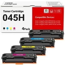 Cartridge 045 045H Compatible CRG 045 045H Toner Cartridge Replacement for Canon 045 045H MF634Cdw Toner for Canon Color ImageCLASS MF634Cdw MF632Cdw LBP612Cdw MF632 LBP612 Ink Printer * 4 PACK