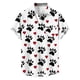 thumbnail image 4 of TaTaai Men's Valentine's Day Print Shirt, Short Sleeve Button Down Casual Blouse, Romantic Summer Top Gift, 4 of 4