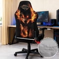 thumbnail image 4 of Uorisanigo Fire Wolf Gaming Chair Cover with Armrest Covers Breathable Computer Reclining Gaming Chair Protector Slipcovers Soft Rotating Chair Cover for Office Gift for Holiday, 4 of 8